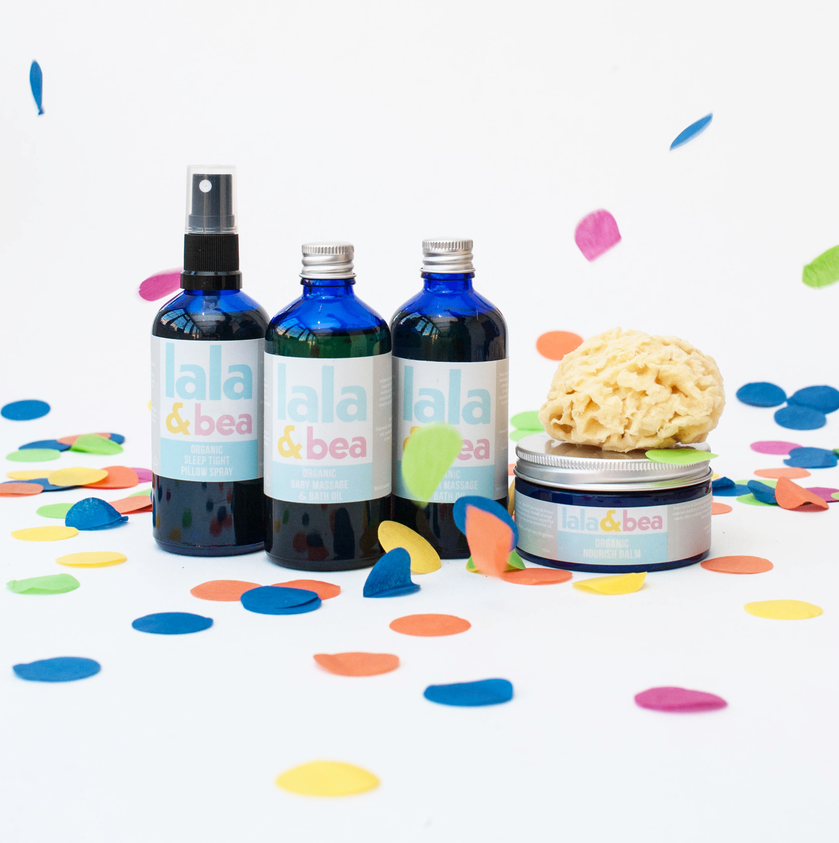 Organic family skincare set