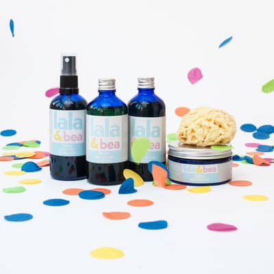 Organic family skincare set