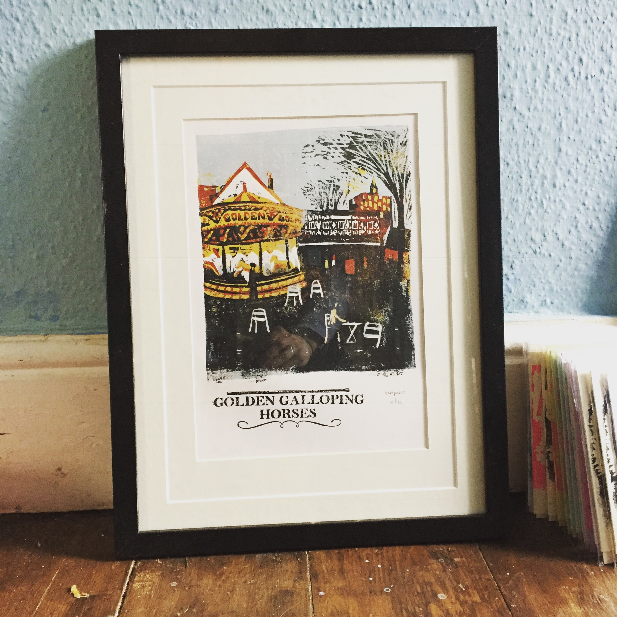 Handprinted the traditional way