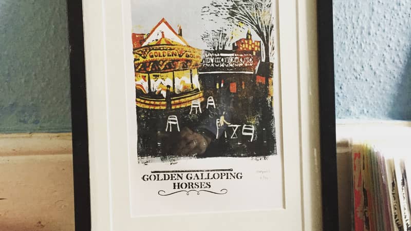 Handprinted the traditional way