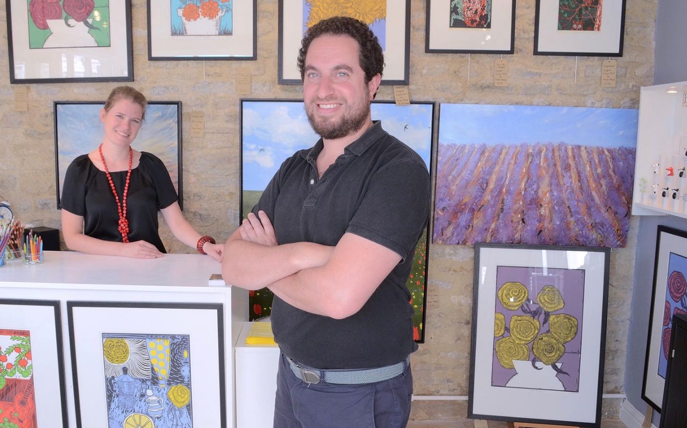 Artists Laura Mirjami and Faisal Khouja Yellow Rose Design