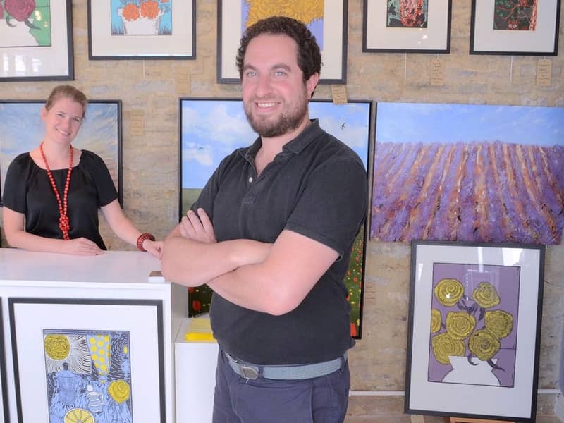 Artists Laura Mirjami and Faisal Khouja Yellow Rose Design