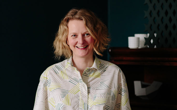 Portrait of Rebecca Catterall. Director and ceramics tutor at Sunken Studio 
