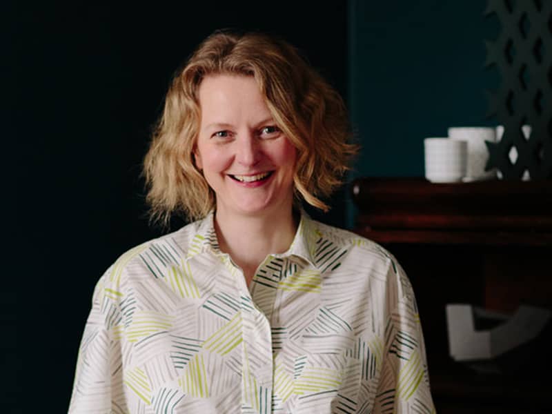 Portrait of Rebecca Catterall. Director and ceramics tutor at Sunken Studio