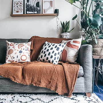 handmade cushion cover