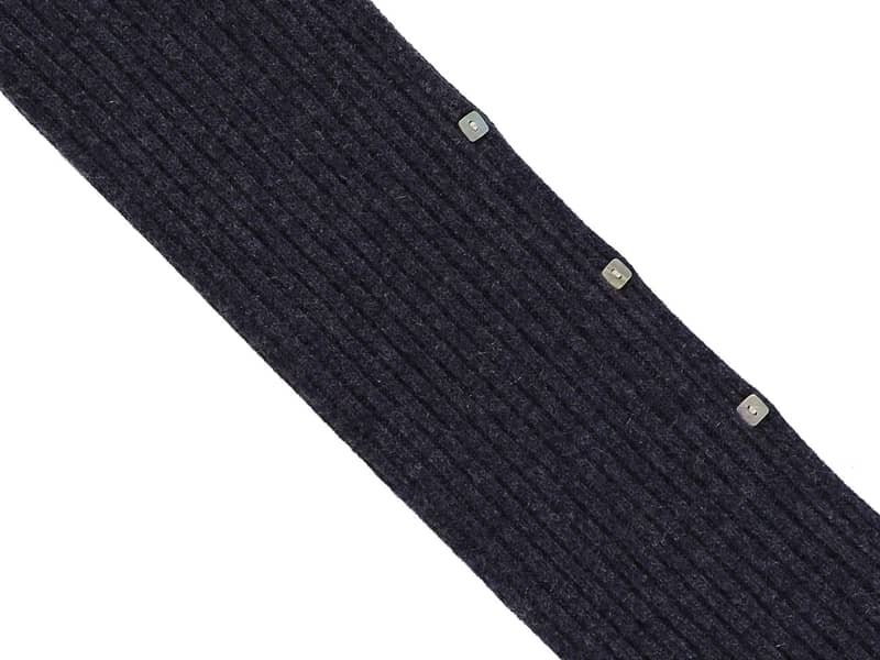 YuYu long hot water bottle, Mayfair knit in Dark Star
