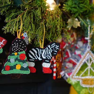 Our beaded ornaments