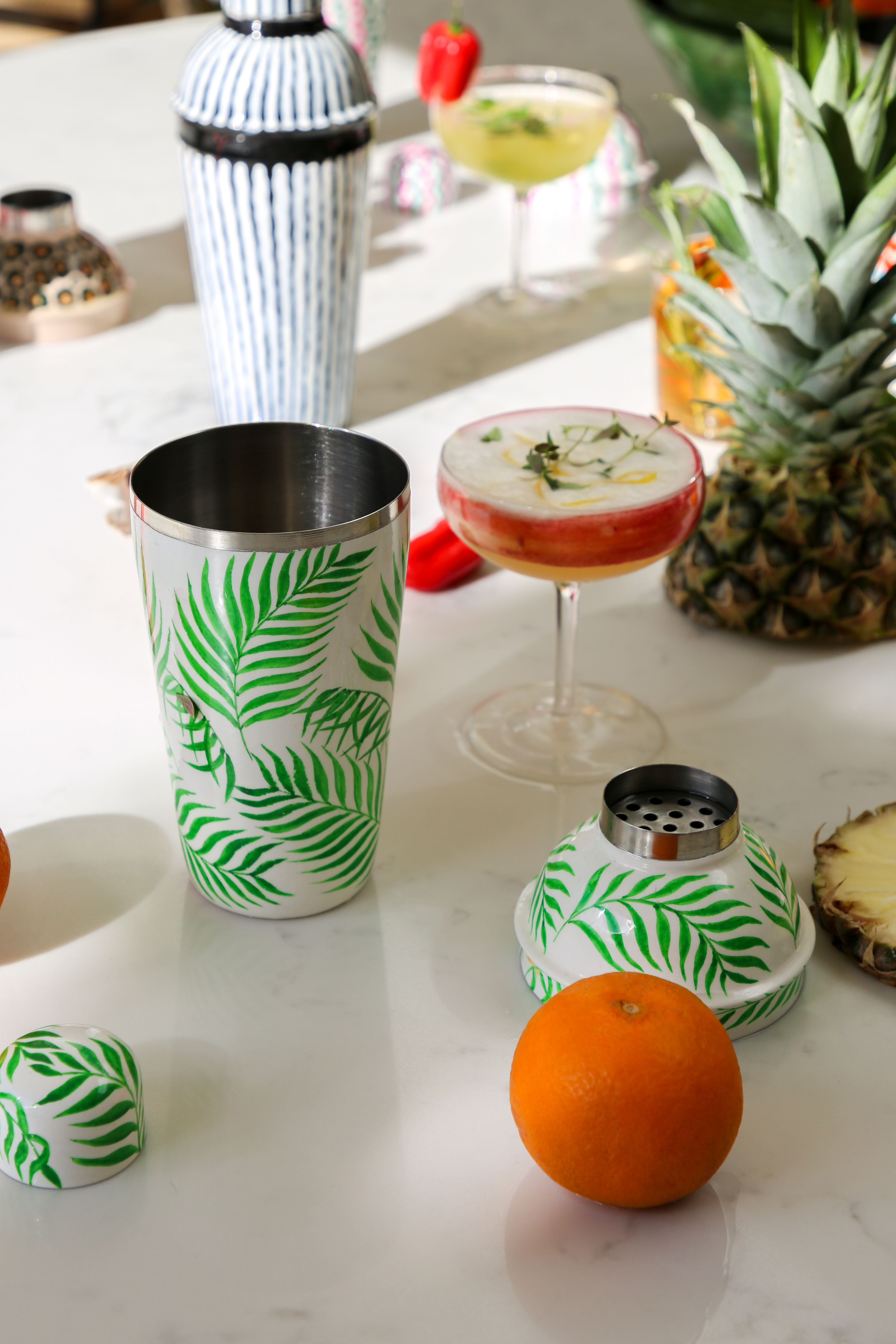 palm tree cocktail shaker