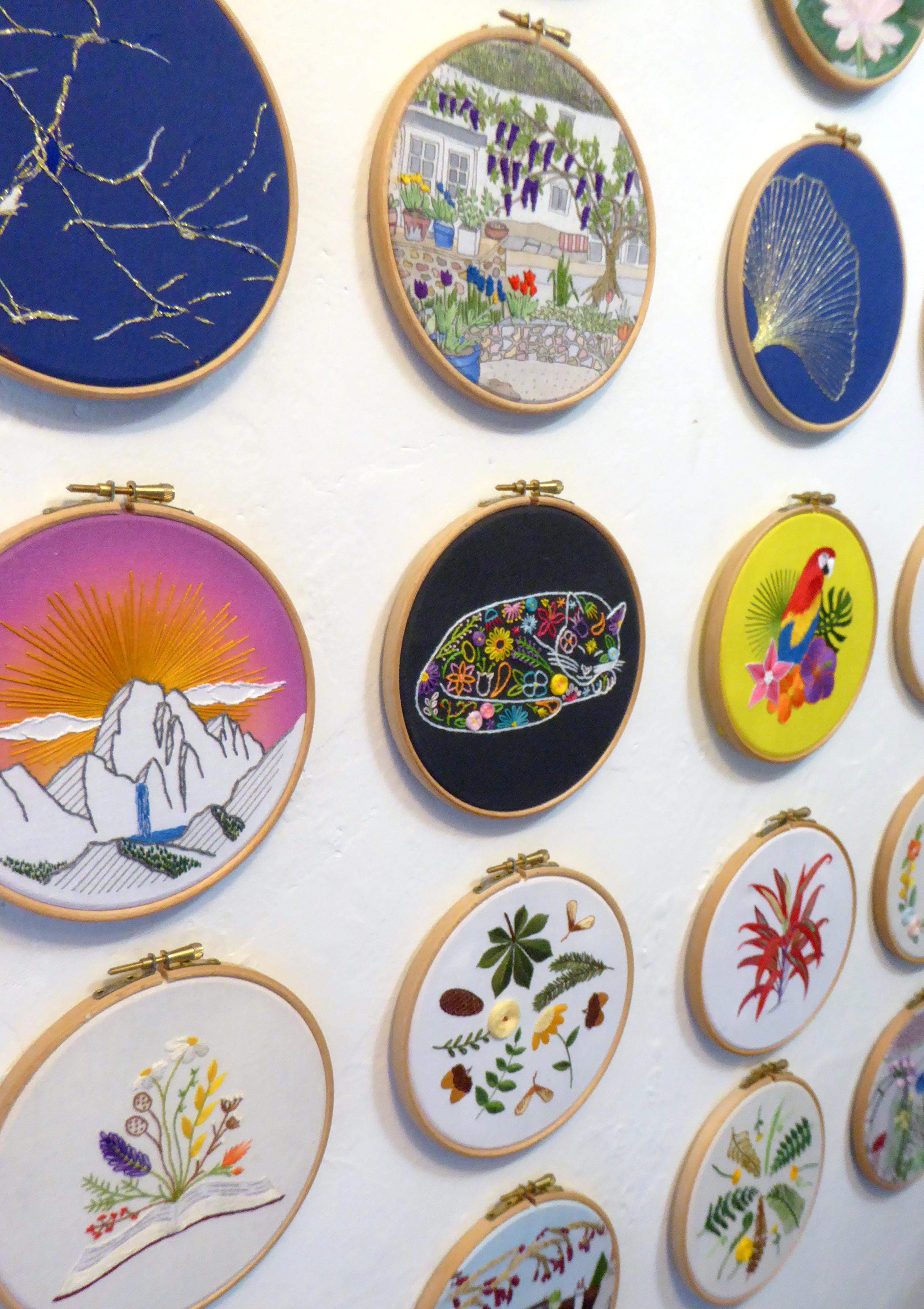 Finished embroidery designs