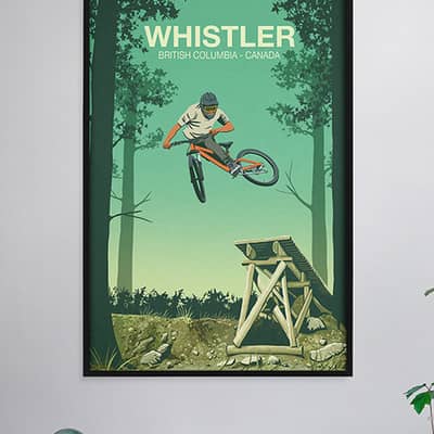 Whistler mountain bike poster