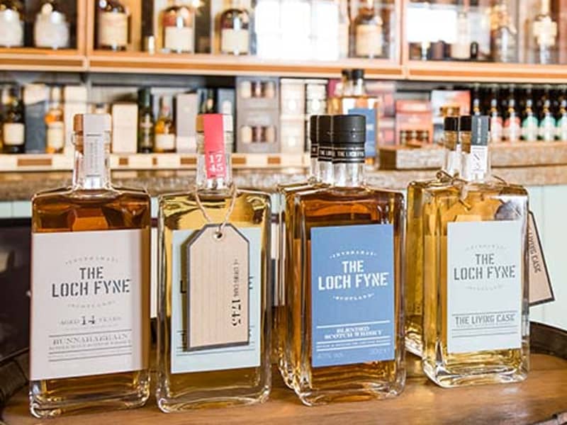 The Loch Fyne range in our shop in Inveraray