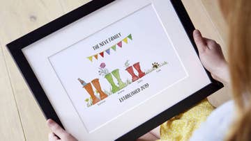 Personalised welly boot print