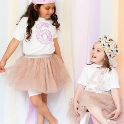 Bella & Amara in our birthday T-shirts