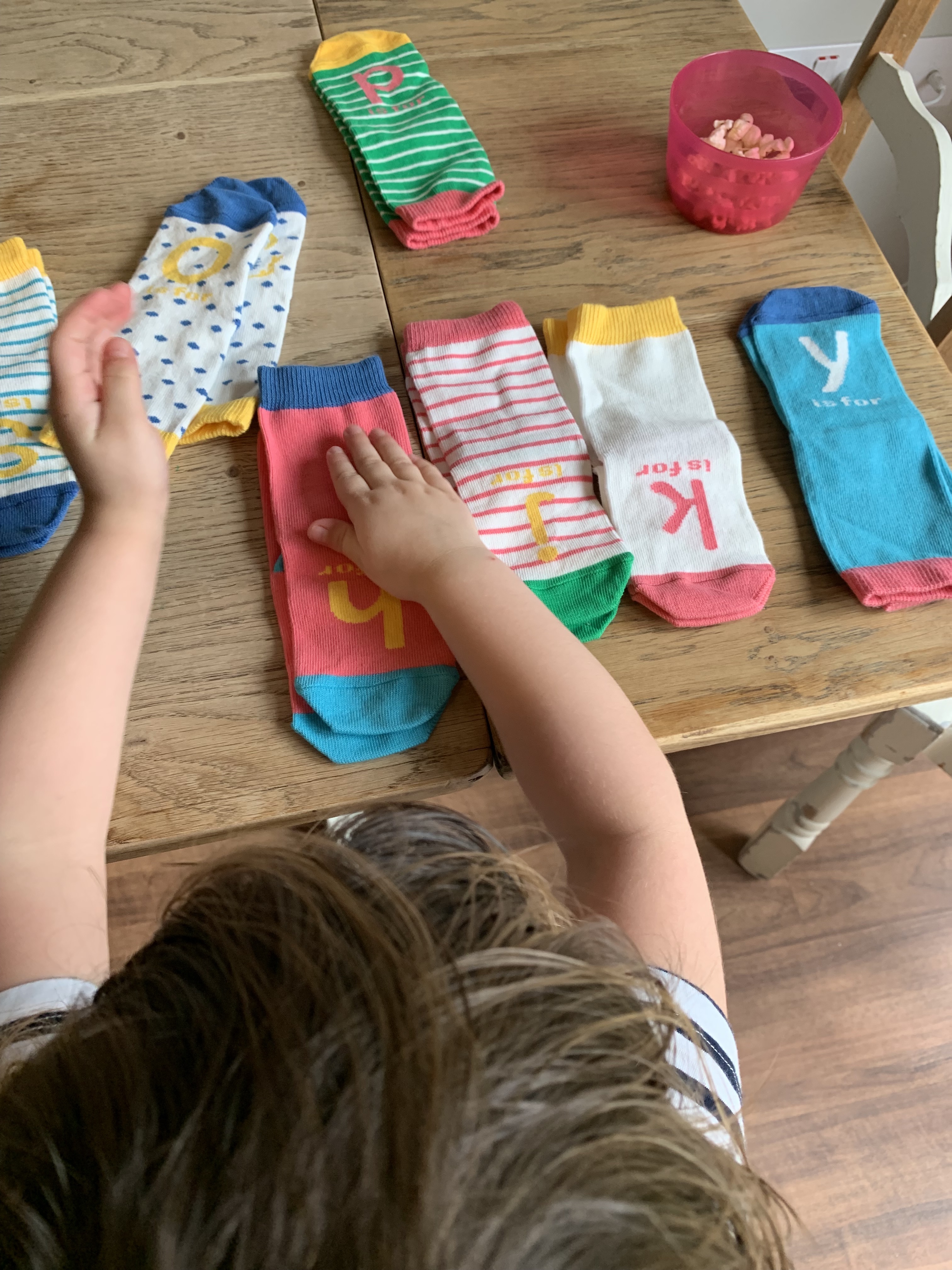 little minds love sorting and matching pairs