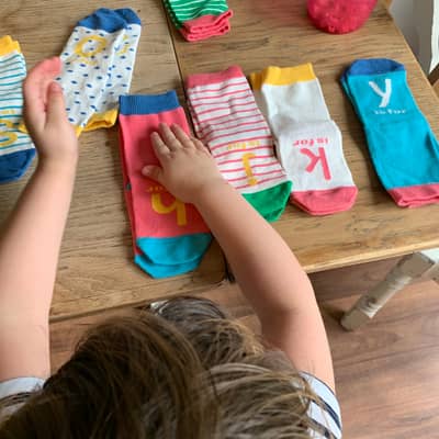 little minds love sorting and matching pairs