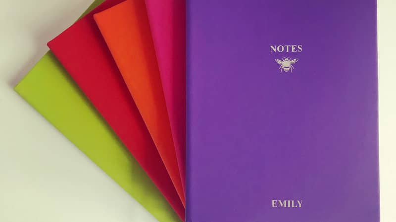 Faux leather notebook range
