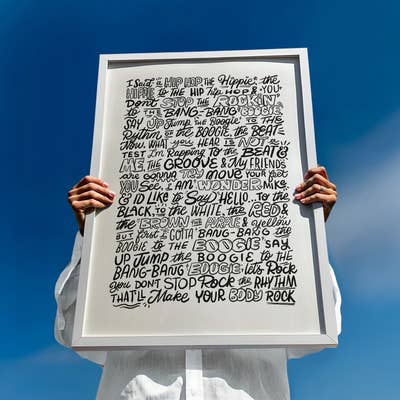 Personalised Lyrical Art