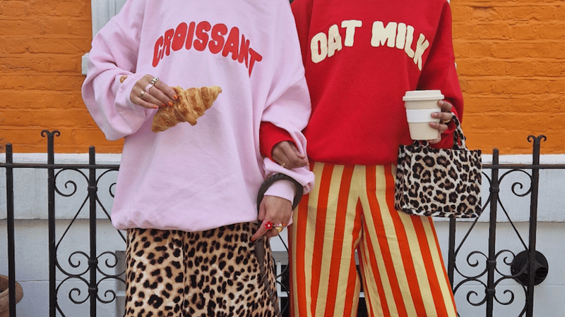 croissant & oat milk sweatshirt
