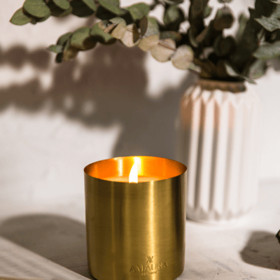 Pure Brass therapeutic candle