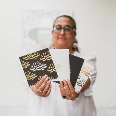 displaying Husbands wonderful calligraphy