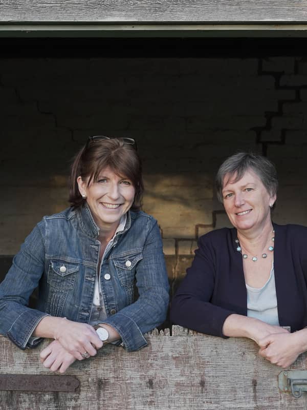 Julia and Lucie Founders of Julu Ltd home of the Laundry Ladder