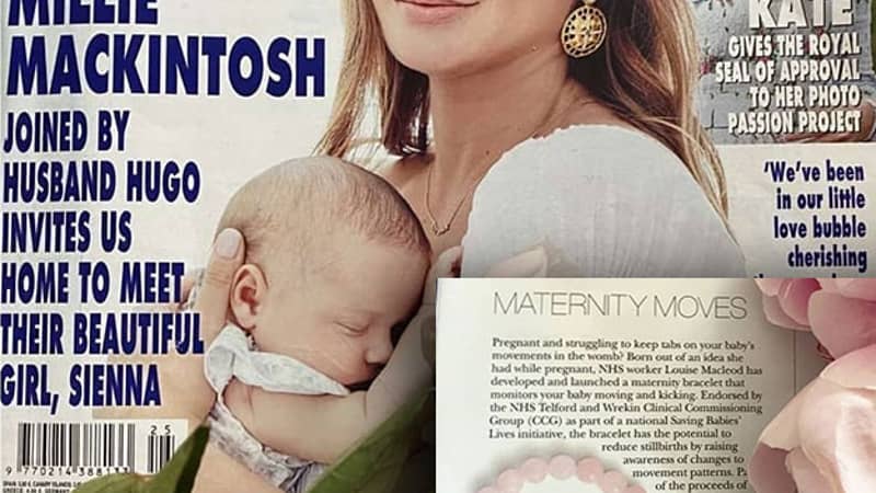 Aska maternity movement bracelet featured in Hello