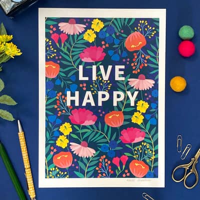 Art Print with positive words