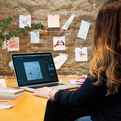 Photo editing and checking that we've got every little detail just right !