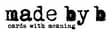 made by b logo