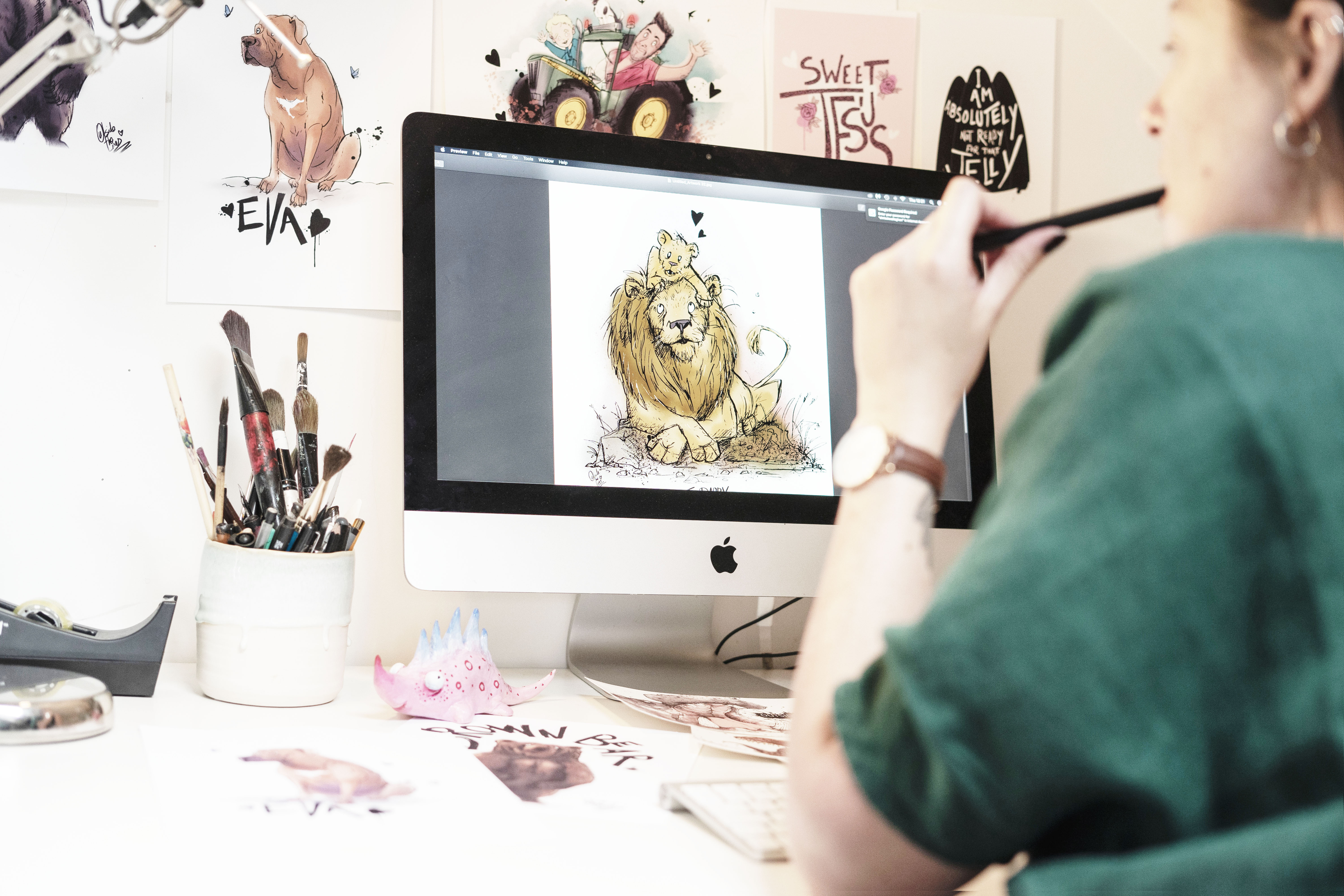 Sketchy beasties work station