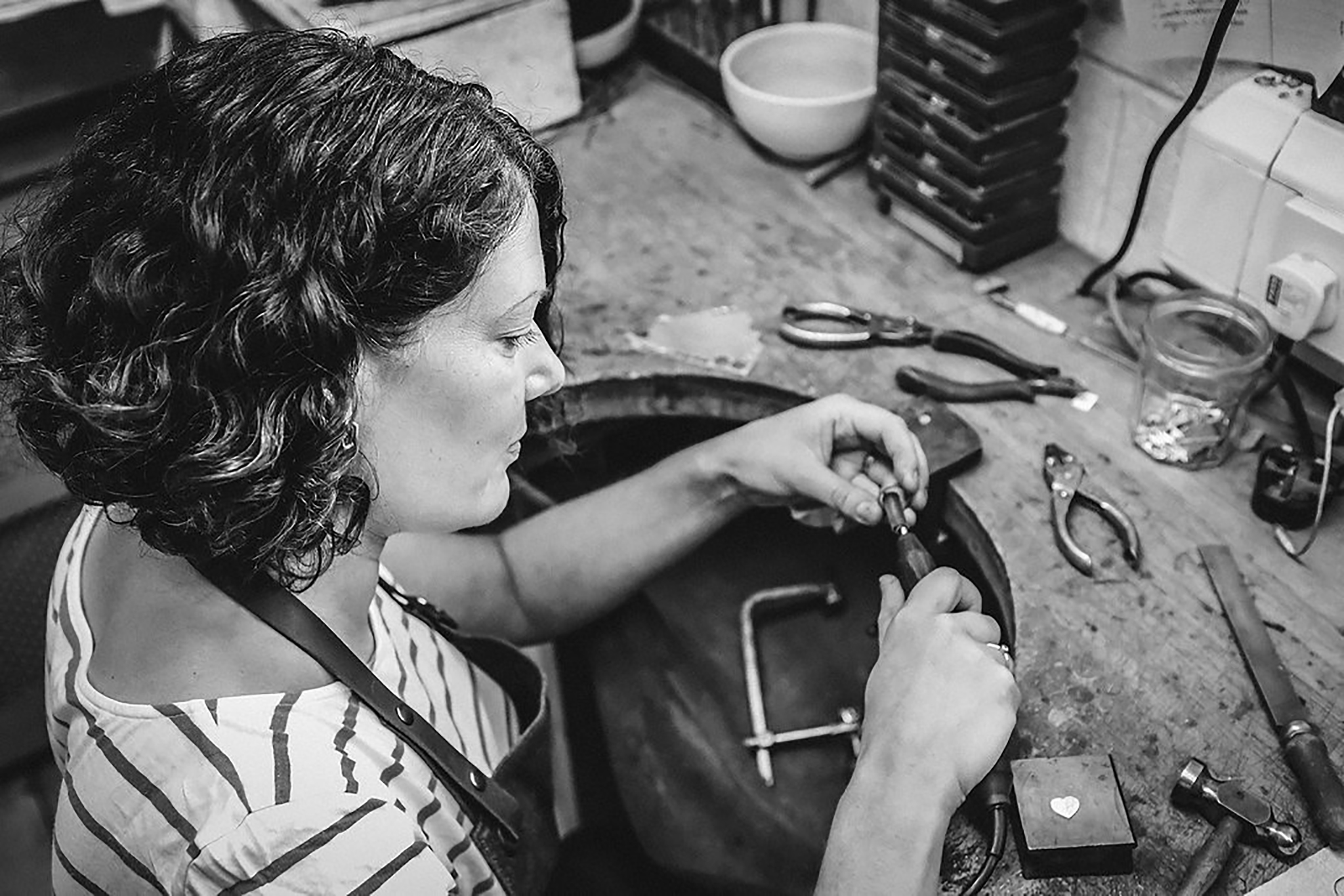 Heather & her workshop