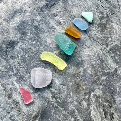Rare Cornish recycled sea glass