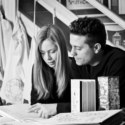 Lucy and Steve work together to develop ideas into gorgeous products.