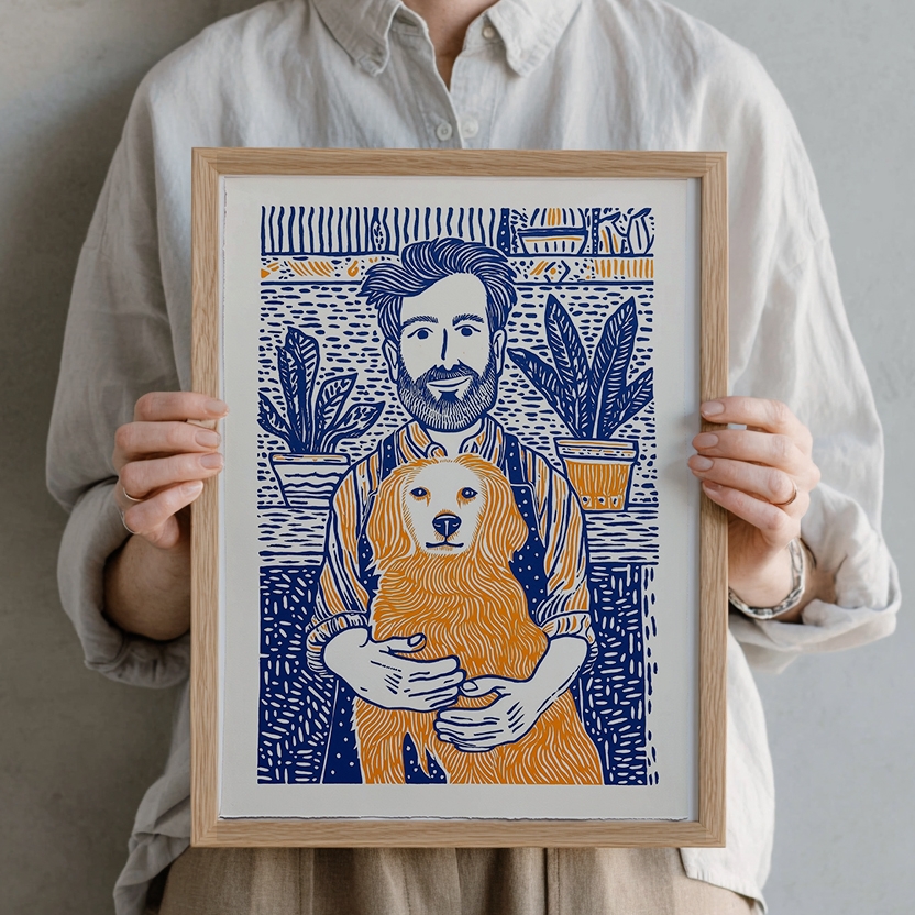 Pet & Owner Portraits Art