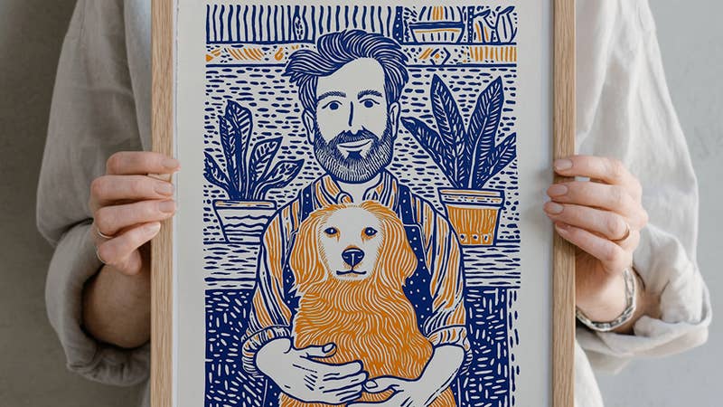 Pet & Owner Portraits Art