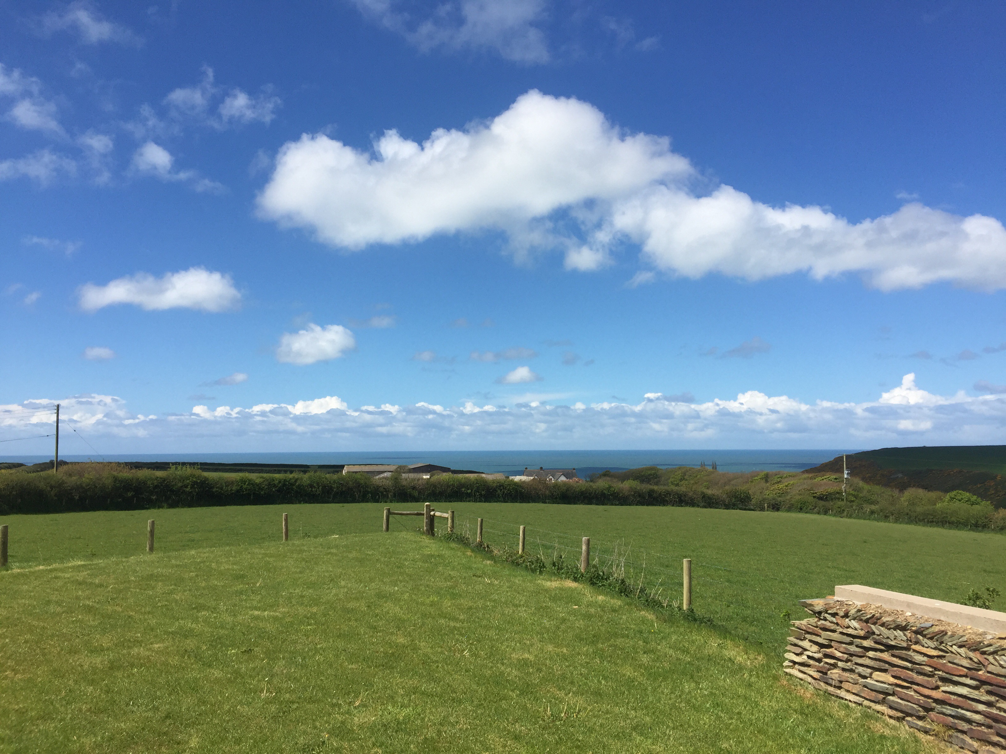 The view from my studio on a rare sunny day here in Cornwall 