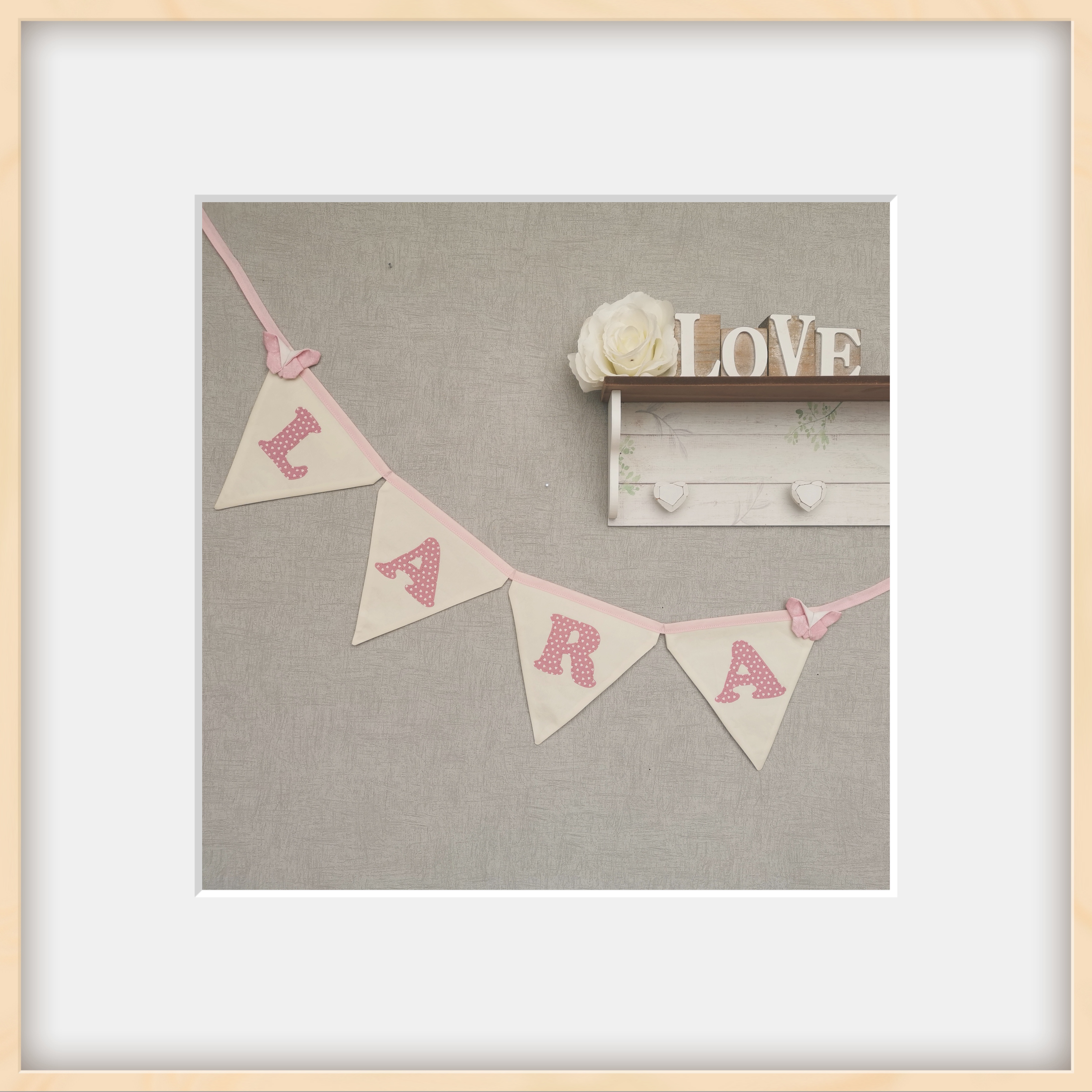 Personalised newborn bunting