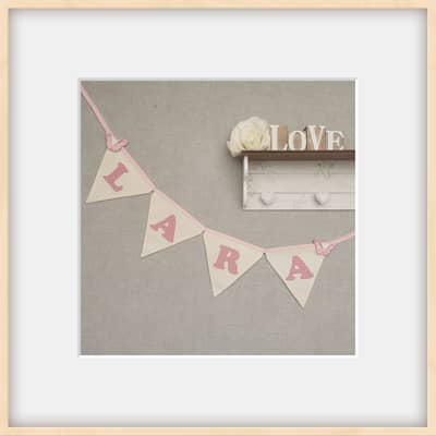 Personalised newborn bunting