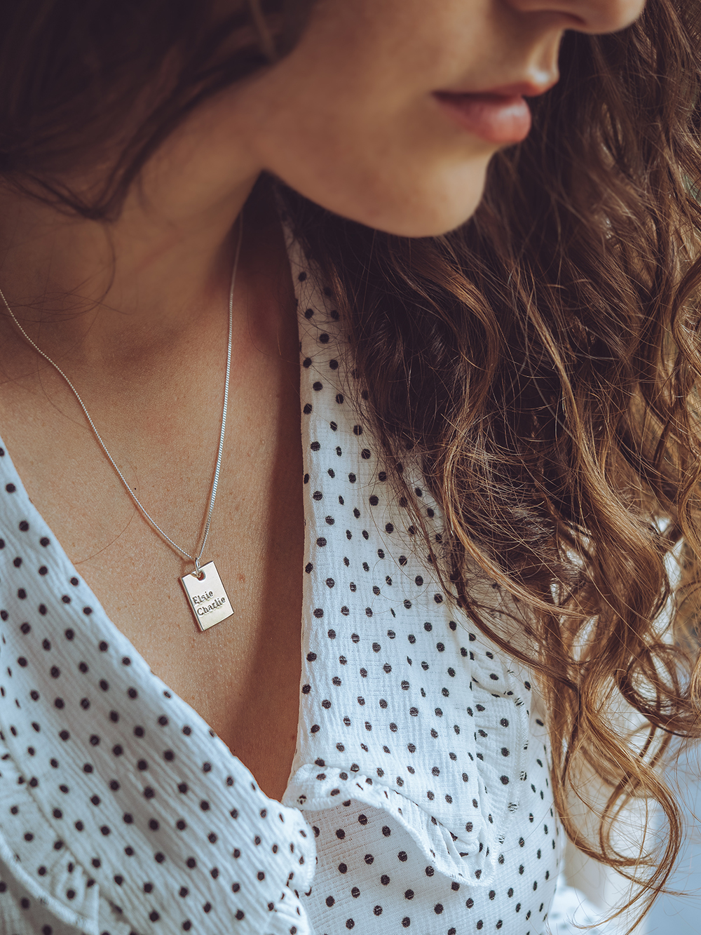 Raspberry Ripple Jewellery personalised necklace 