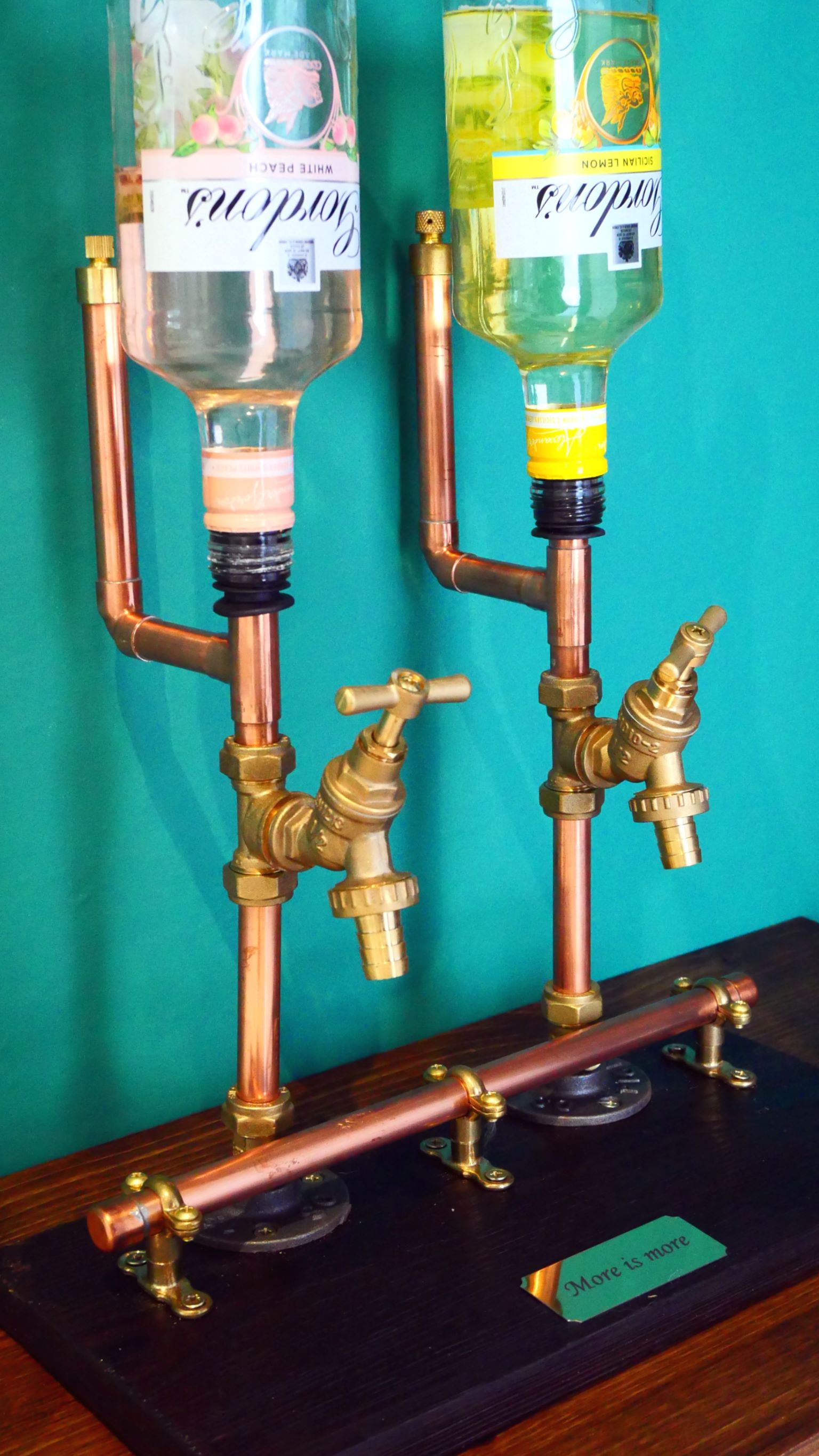 Copper pipe drink dispenser The OG