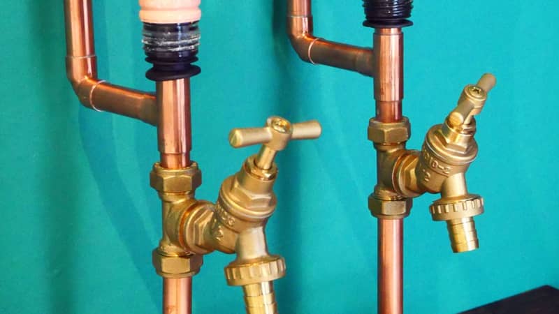 Copper pipe drink dispenser The OG