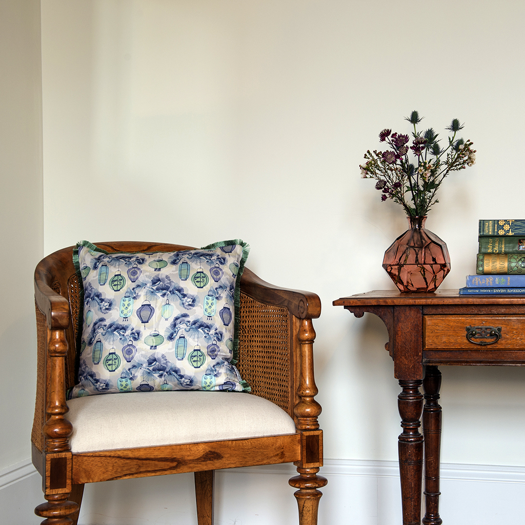 Pine Lanterns cushion