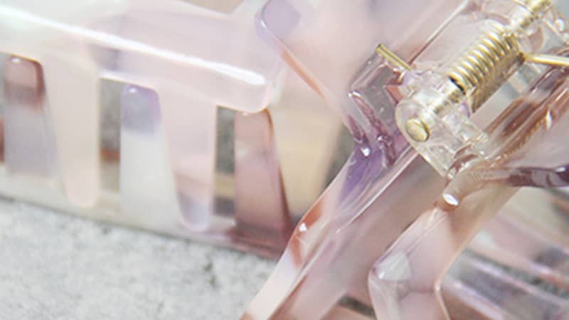 Pearlised Pink and Purple Hair Claws