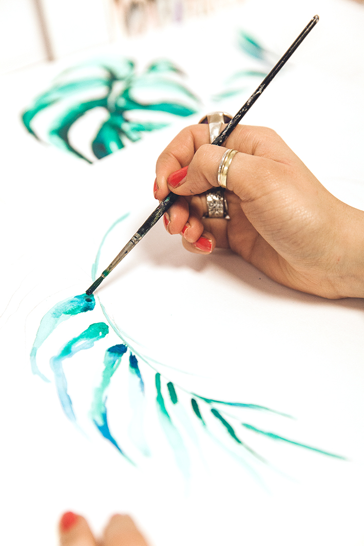 Hand painted designs