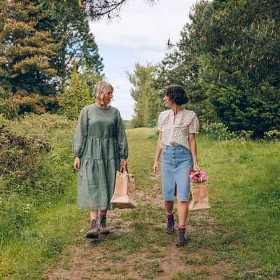 Matching Jute bag leather handles
