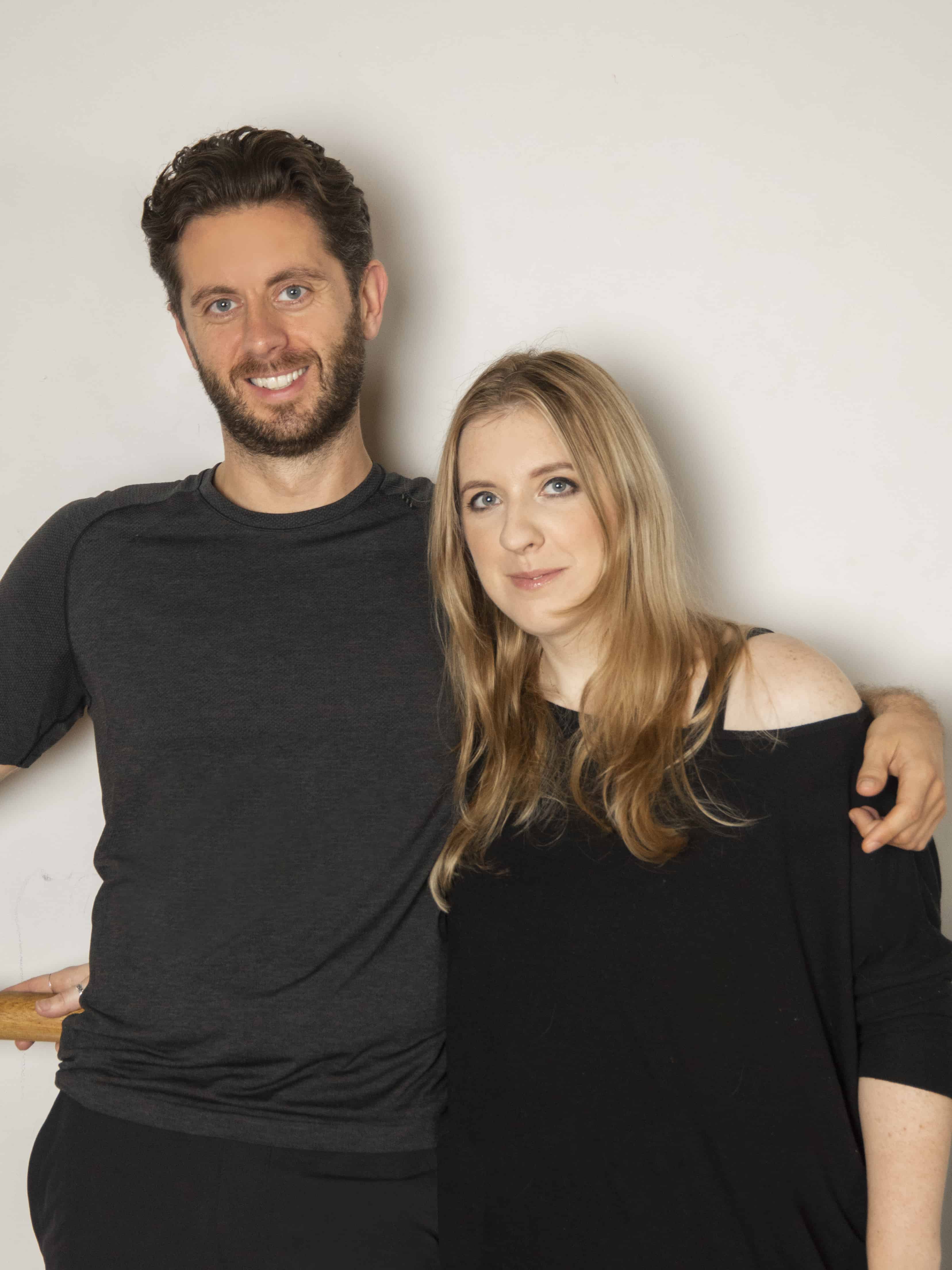 Amanda and David, founders of Yogalinemats.com personalised yoga mats