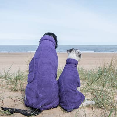 heather dog drying coat