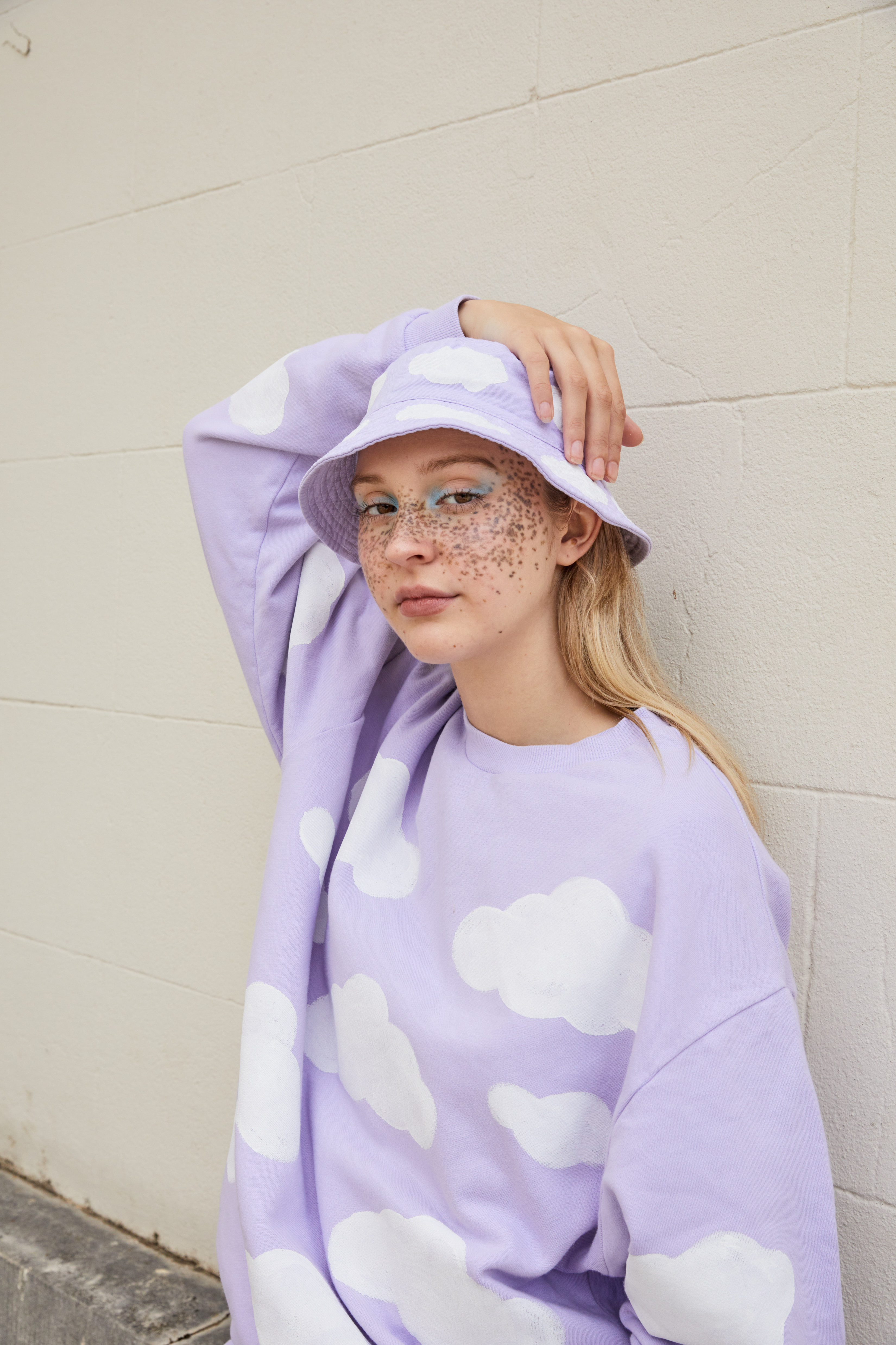 Hand Painted Unisex Cloud Sweatshirt