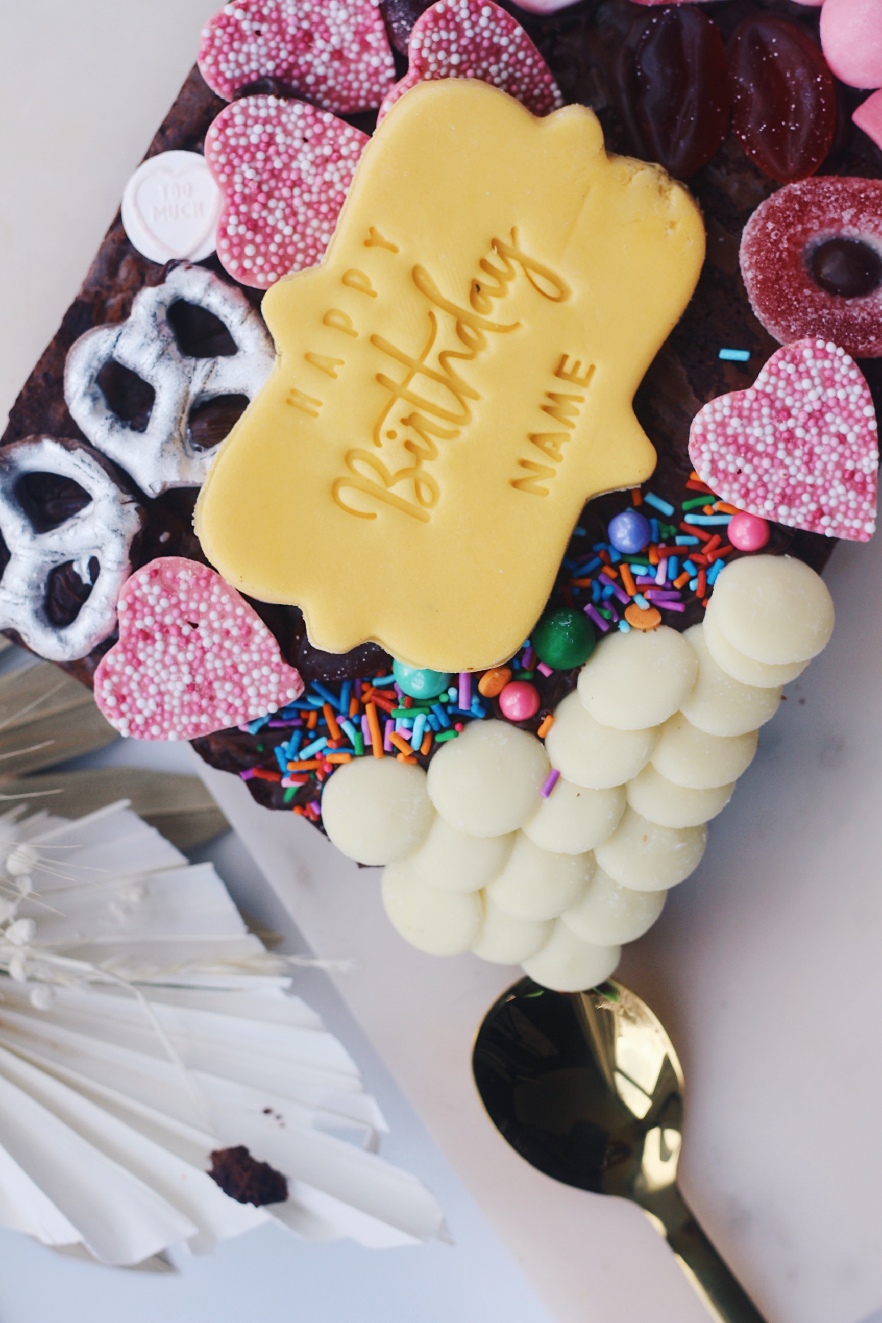 Happy birthday brownie