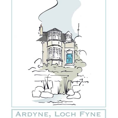 Image of personalised house portrait - sketch